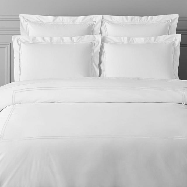 Chambers® Italian Hotel Embroidered Sham, King, White