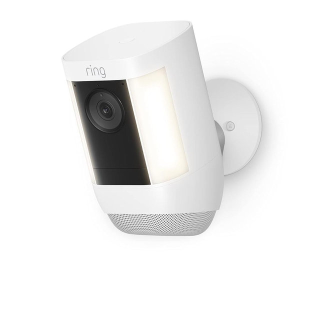 Ring Spotlight Cam Pro, Battery | 3D Motion Detection, Two-Way Talk with Audio+, and Dual-Band Wifi (2022 release) - White