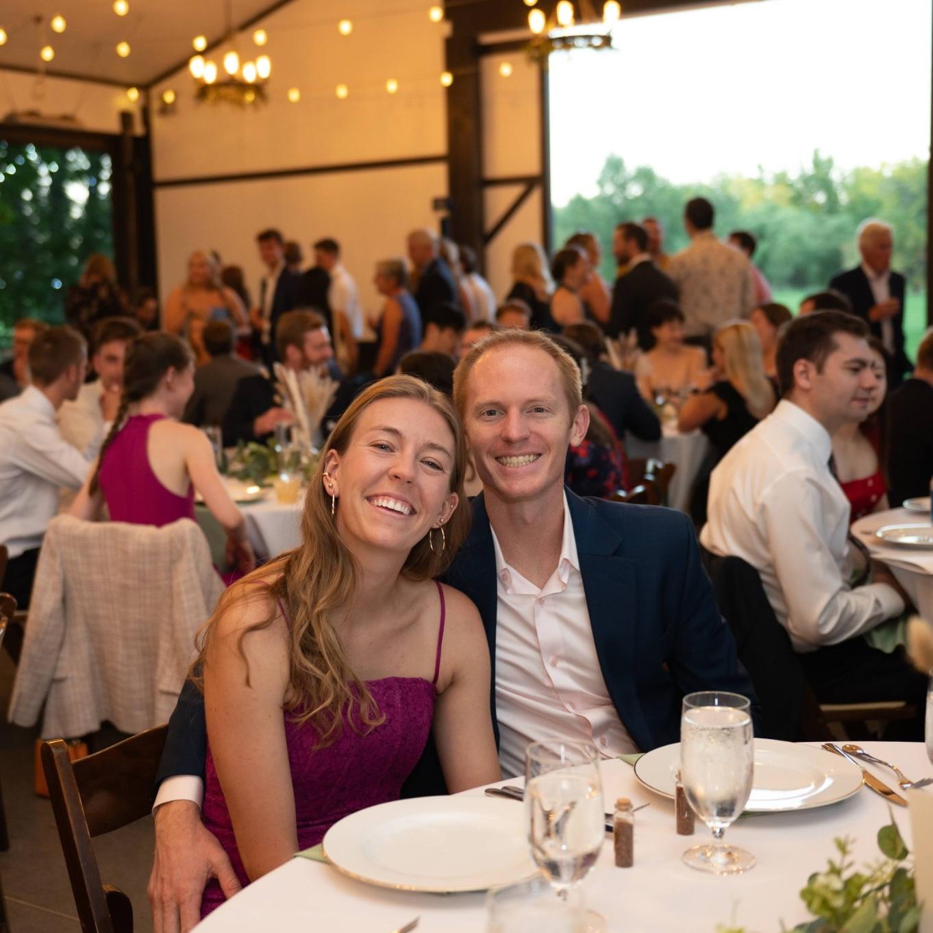 At our friends' wedding in Colorado, right before we tore up the dance floor.