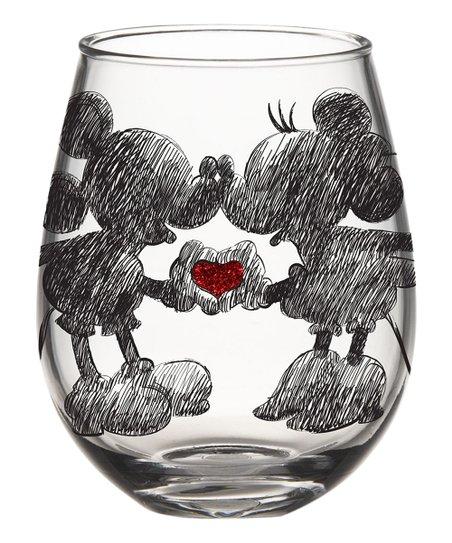 love this product        heart icon    				Disney Classics Heart Hands Glitter Stemless Glass