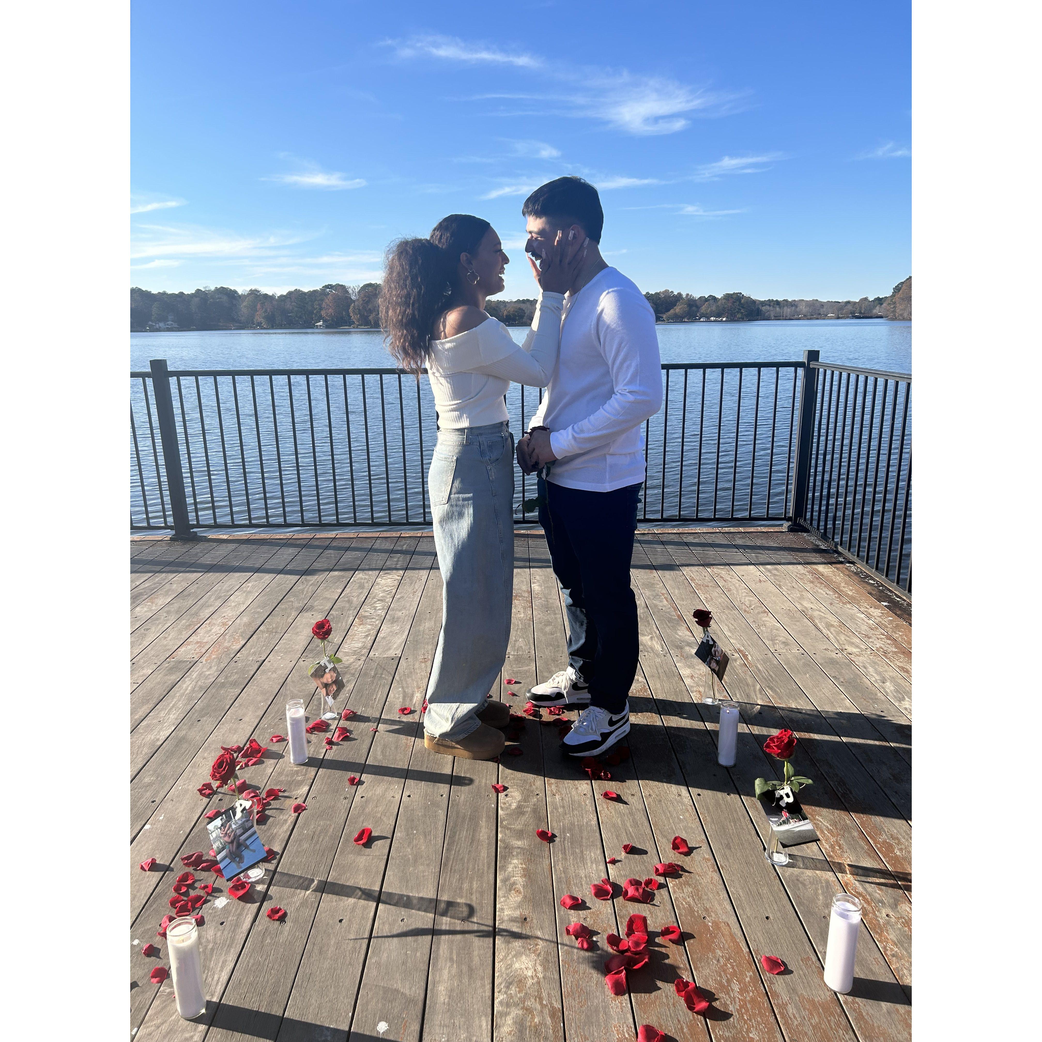 I couldn’t believe he actually set the proposal up!