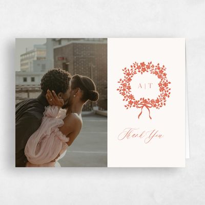 Burnt Orange Wedding Thank You - Tiglio Photo