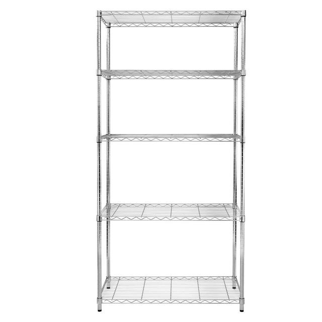 Honey-Can-Do 5 Tier Storage Rack 350lb Silver