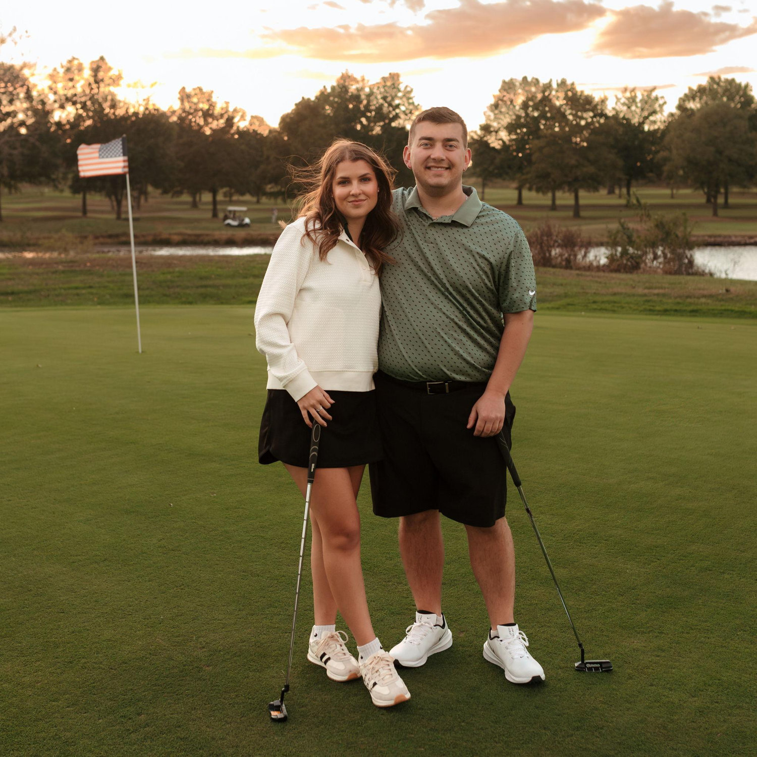 Engagement Photos at Village Greens, October 2025