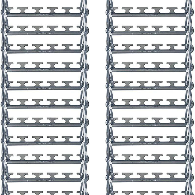 Wonder Hanger Max New & Improved, Pack of 24 – Triples Closet Space for Easy, Effortless, Wrinkle-Free Clothes, Comes Fully Assembled, Grey