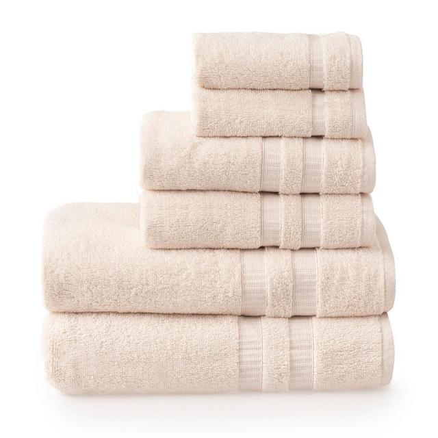 6pc Bleach Master Towel Set Cream - Welhome