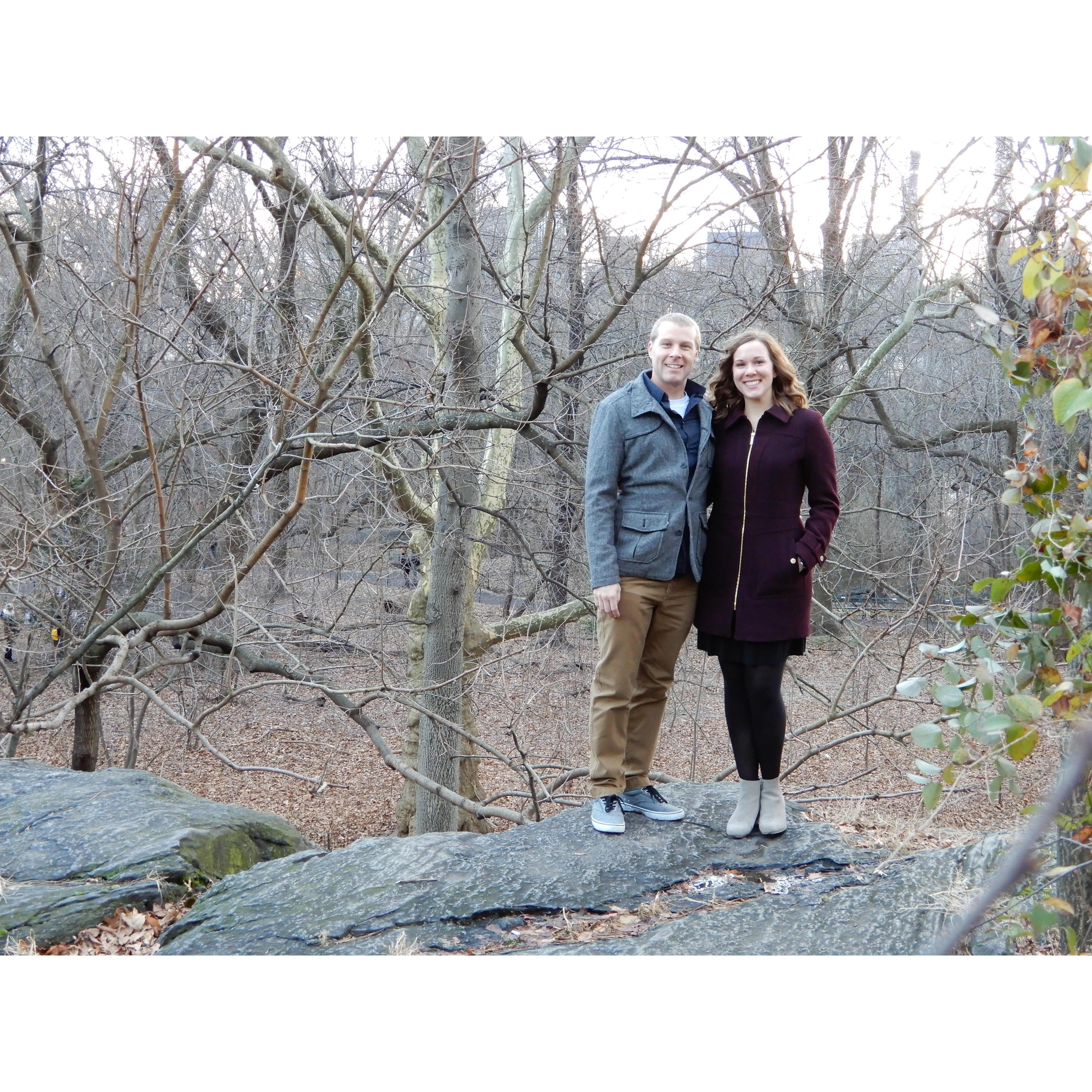 Dustin proposed this past December while we were on a trip out in NYC! What a magical trip!