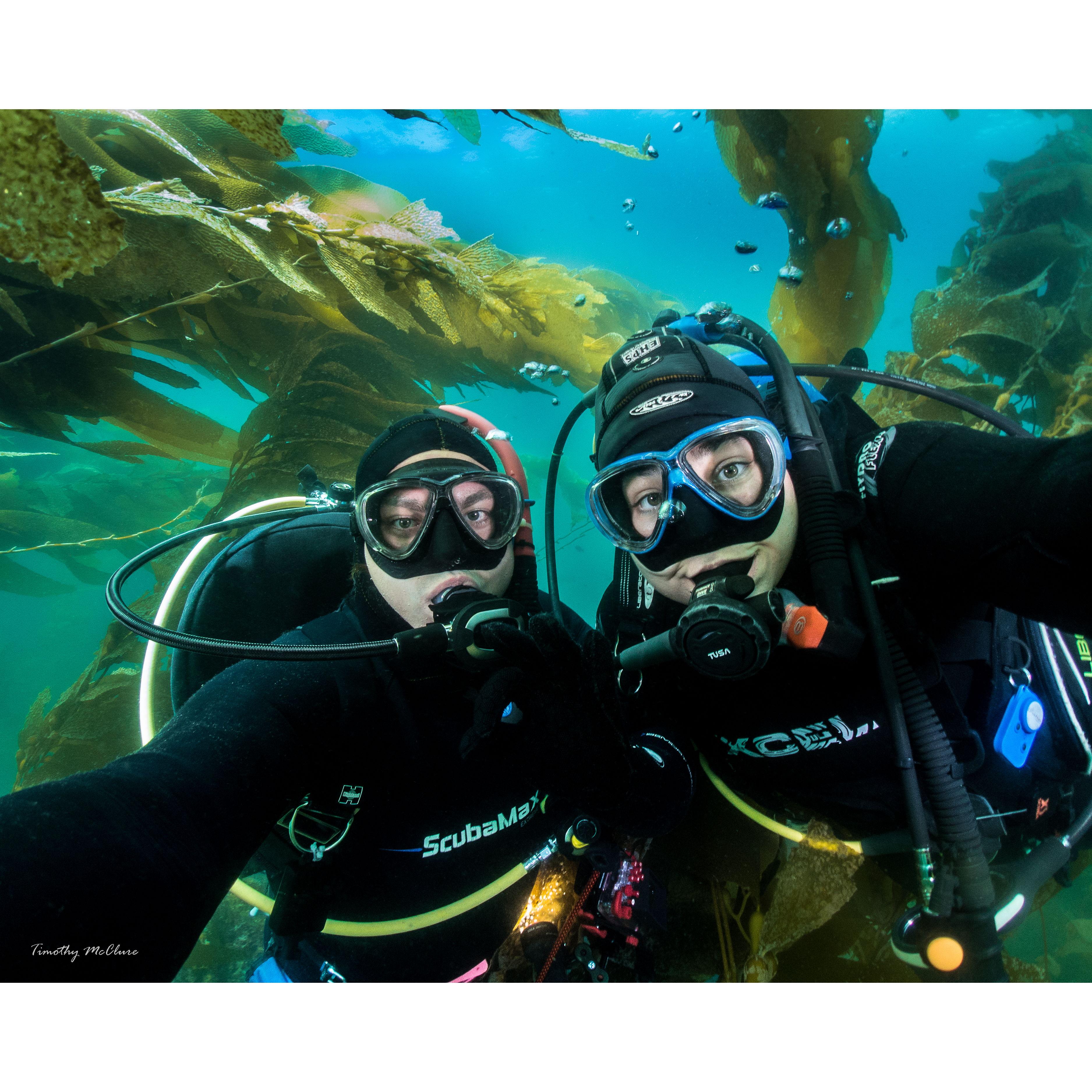 Diving together in Catalina July 2020