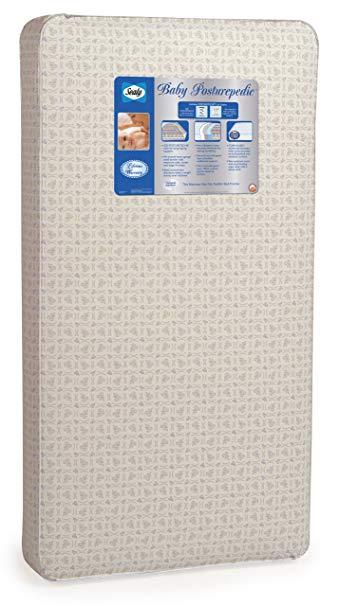Sealy Baby Posturepedic Toddler & Baby Crib Mattress - 220 PostureTech Sensory Coils, Hospital-Grade...