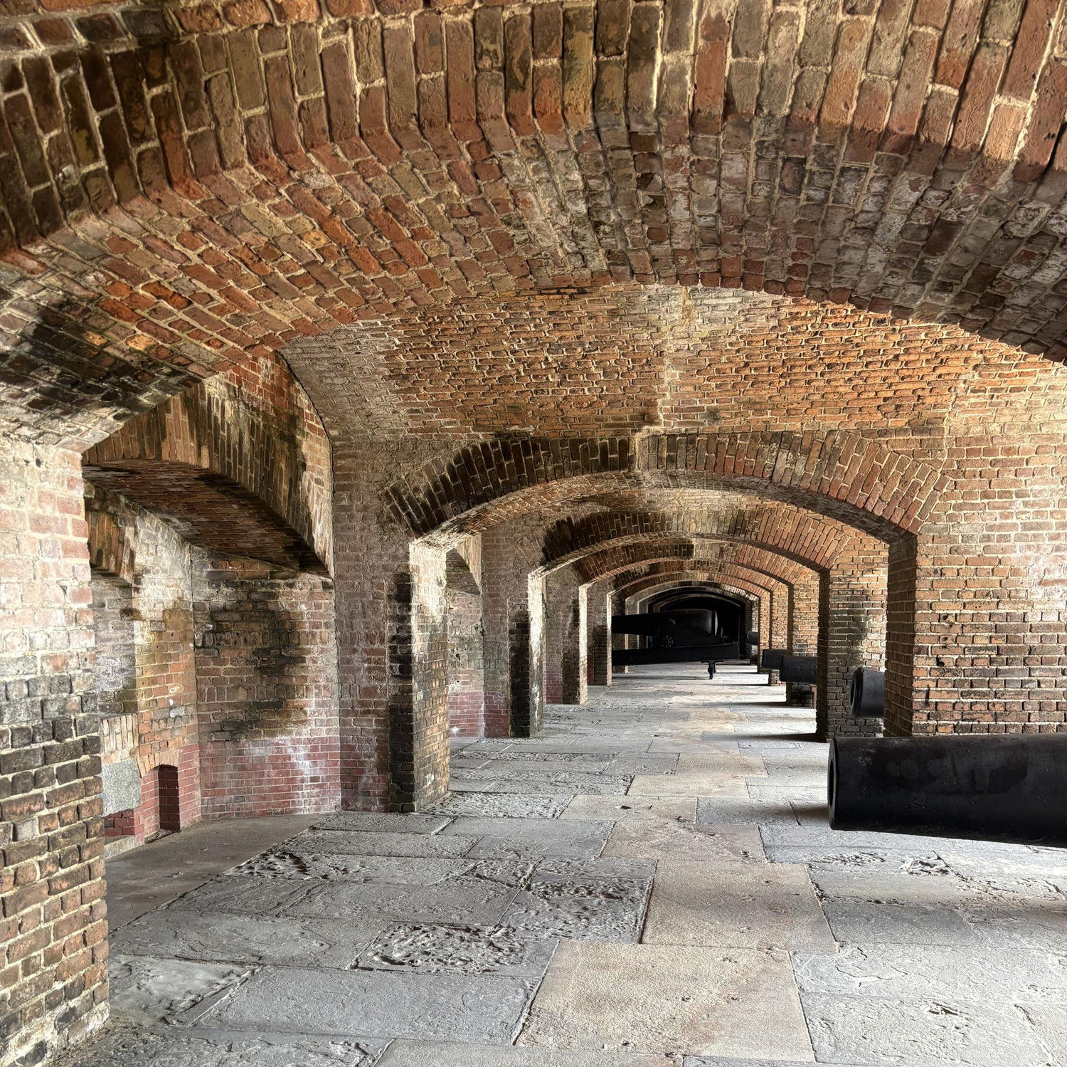 Inside the fortress.