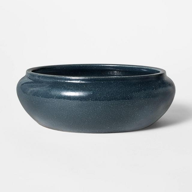 12.25" Ceramic Bowl Blue - Threshold™ designed with Studio McGee