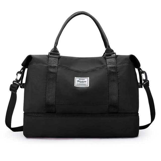 Travel Duffel Bag, Sports Tote Gym Bag, Shoulder Weekender Overnight Bag for Women
