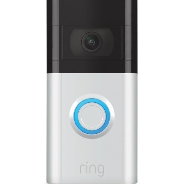 RING Video Doorbell 3, Satin Nickel