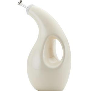 Ceramics EVOO Oil and Vinegar Dispensing Bottle, 24 Ounce, Almond Color