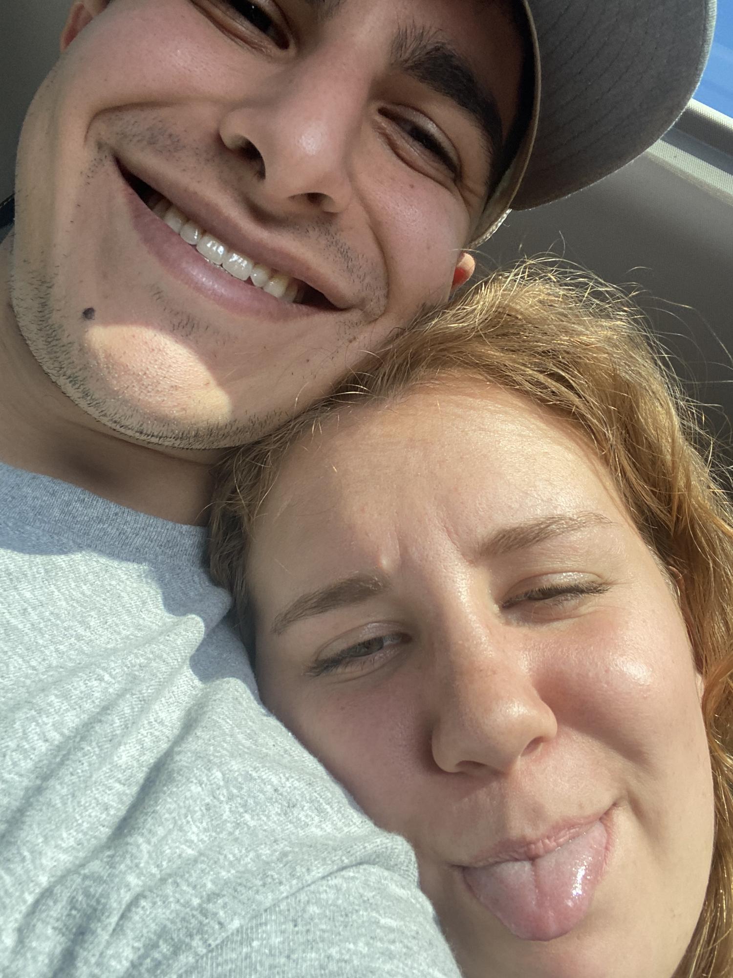 on the way to the airport to say goodbye again
