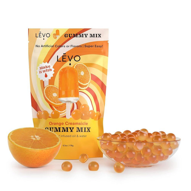 LĒVO Gummy Mix - Orange Creamsicle - Make Your Own Infused Gummies - Each Bag Makes 64 Gummies - 1 Pack