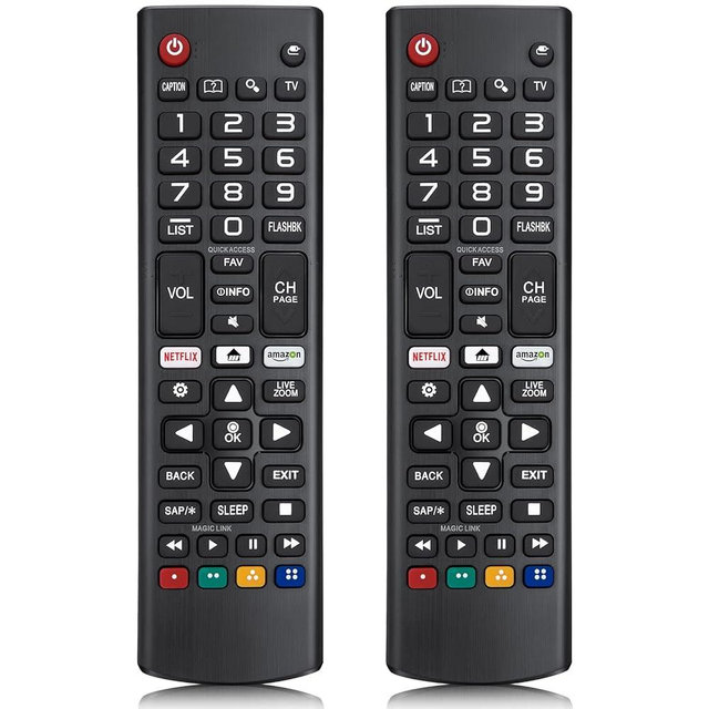 Universal Remote Control for LG TV Remote,Compatible with All Models for LG Brand, with Netflix Prime Video Shortcut Buttons【Pack of 2】