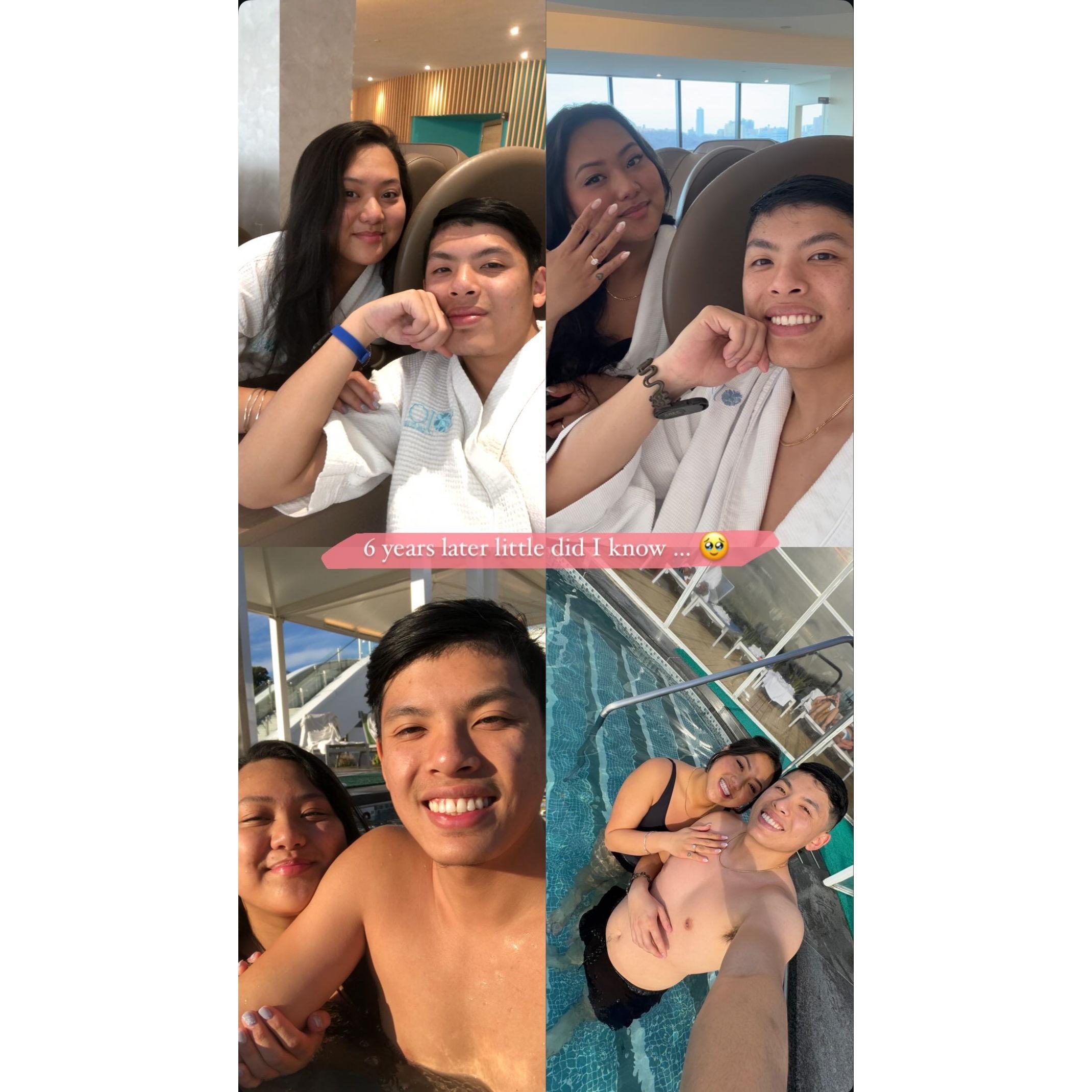 From my first birthday surprise at SOJO to saying ‘yes’ six years later in the same place—our little getaway turned into forever.