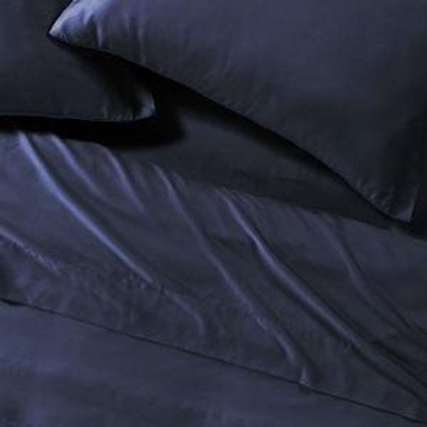 AiryWeight Eucalyptus Sheet Set- King w/ Flat sheet - color: Sapphire