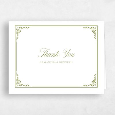 Marsh Green Wedding Thank You - Thalia Landscape