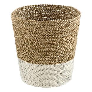 Beach House Hand-Woven Trash Can