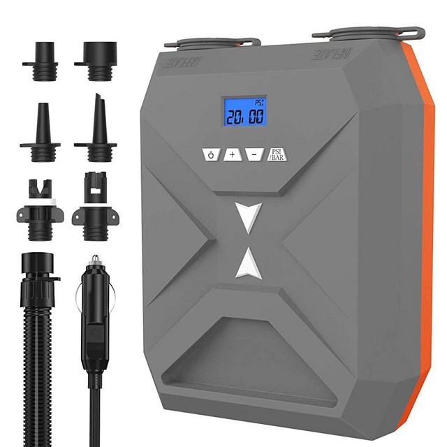 DAMA 20PSI Sup Electric Pump，Air Pump Portable，Intelligent Dual Stage Inflation Electric Pump，Auto-Off Function Paddle Board Pump with Dual Cooling System for Mattresses，Inflatables Boats，Tent，Pool