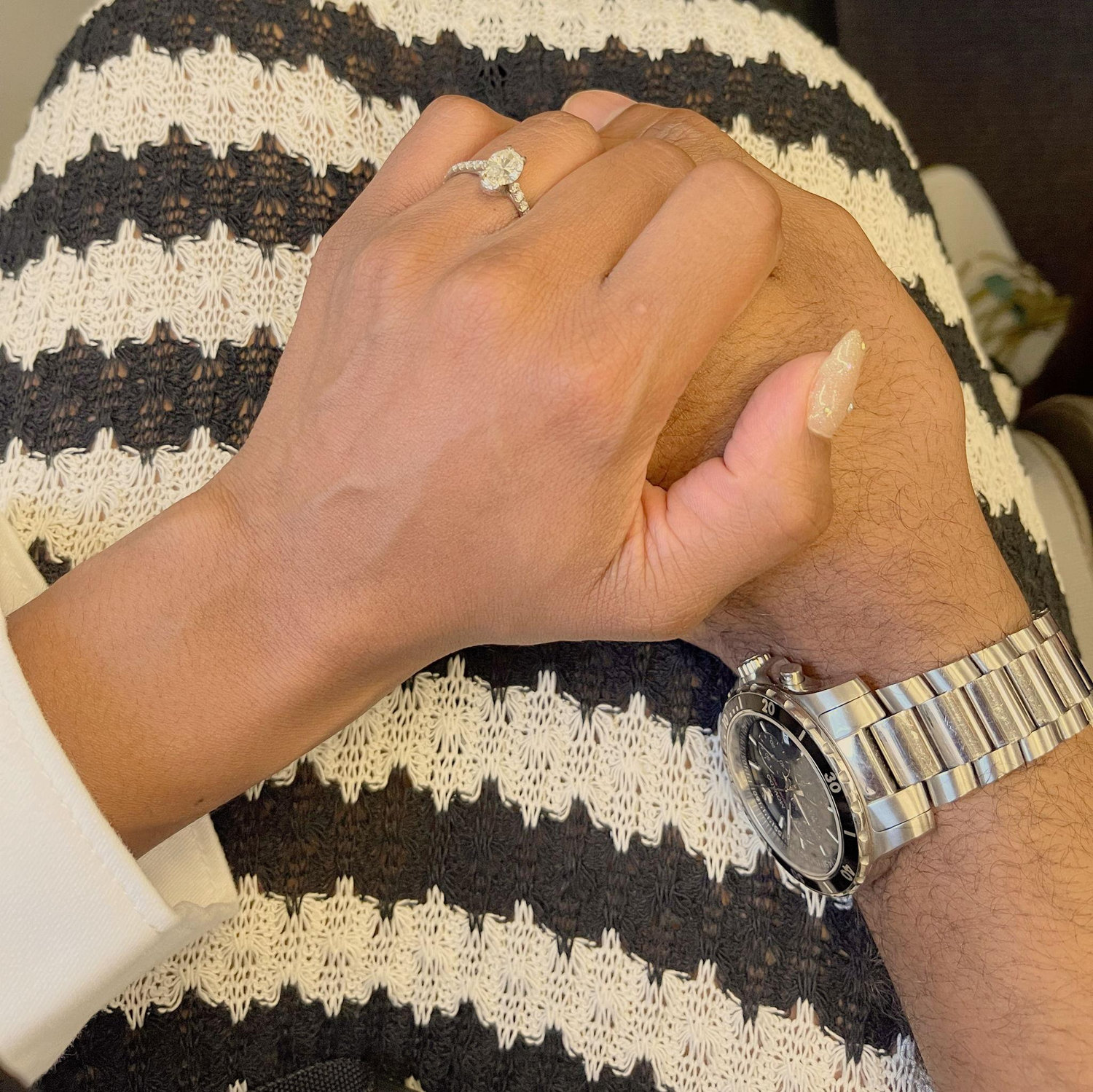 A moment in time during our engagement trip.