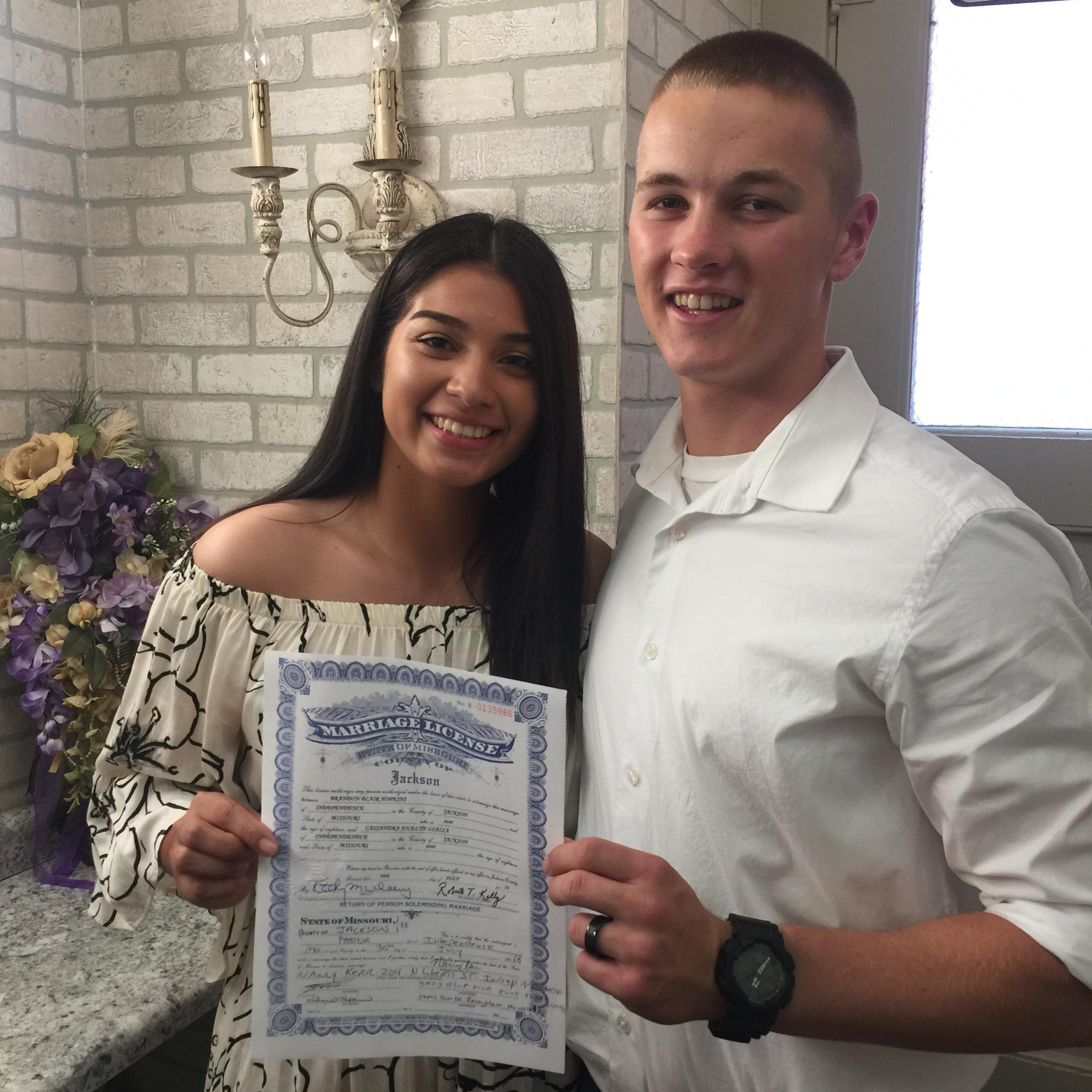 We got married July 30th 2018.