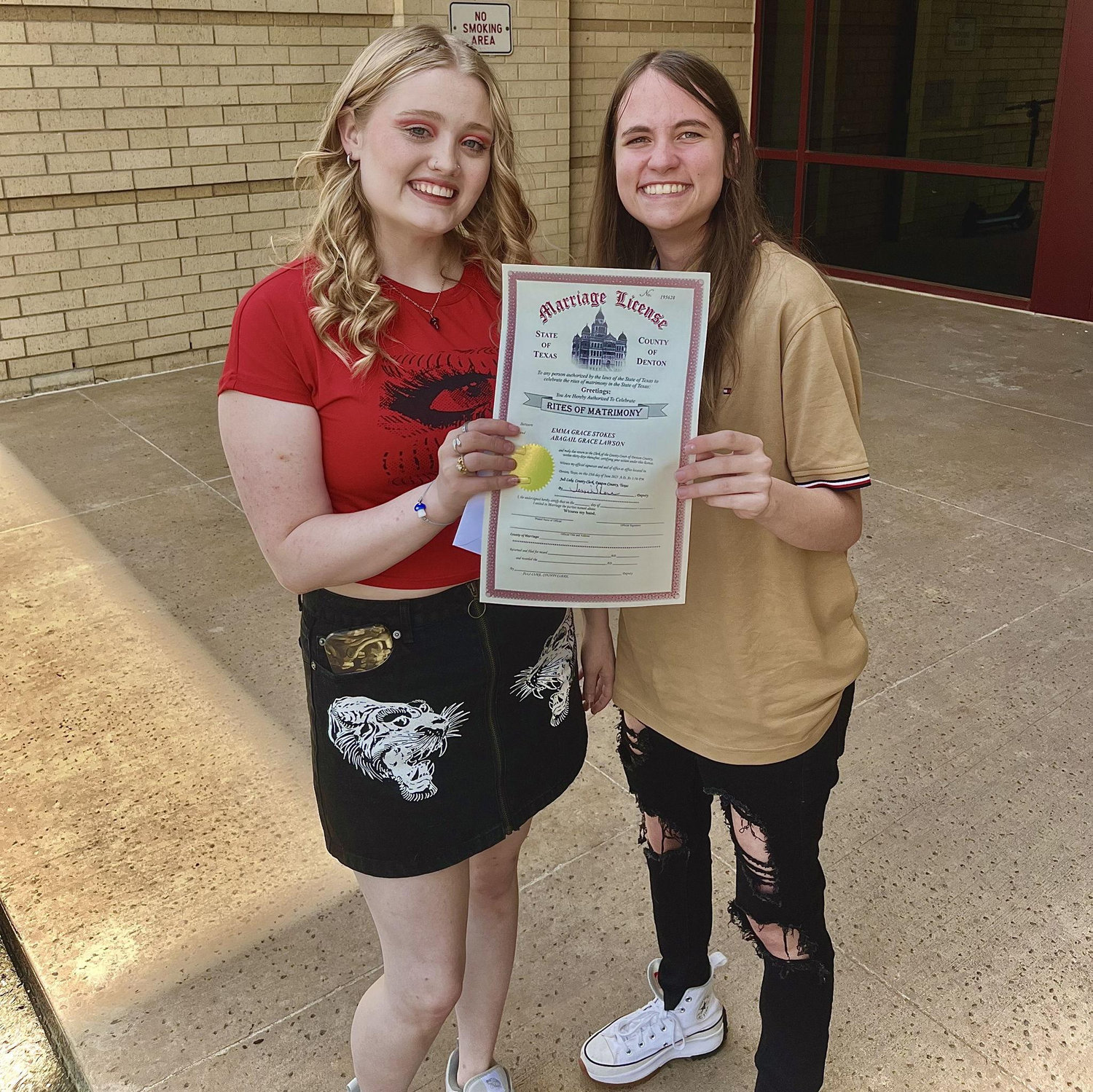 The day we signed our papers!