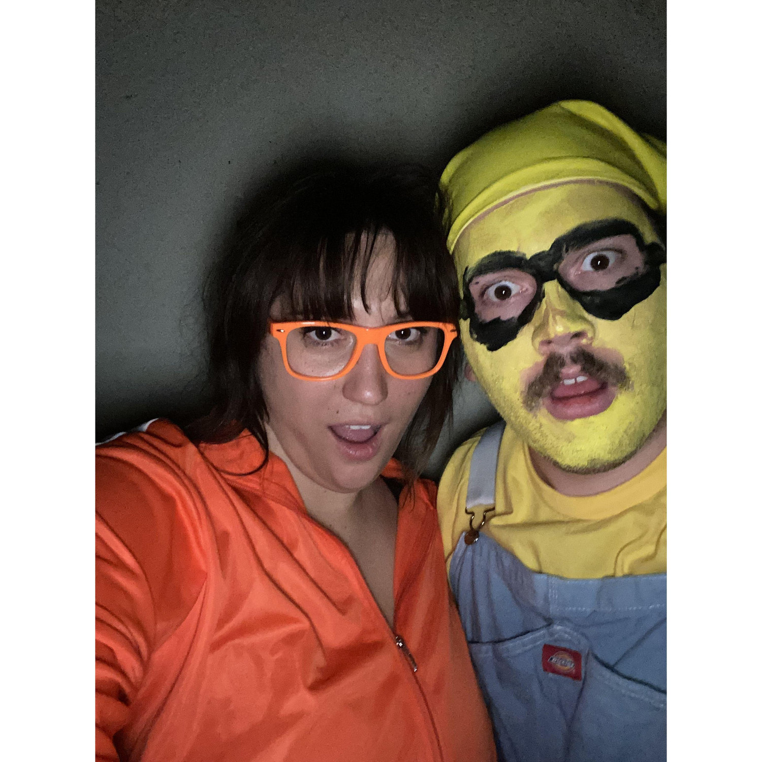 If you made it to the end of this, here is us as a minion and Vector this Halloween