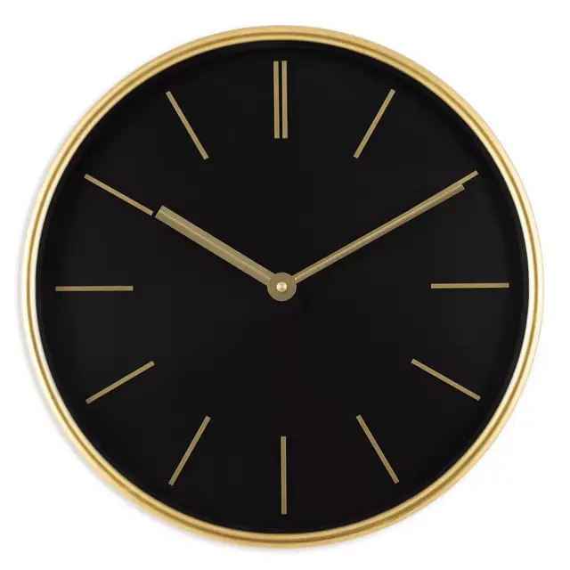 Studio 3B™ 20-Inch Round Wall Clock in Black