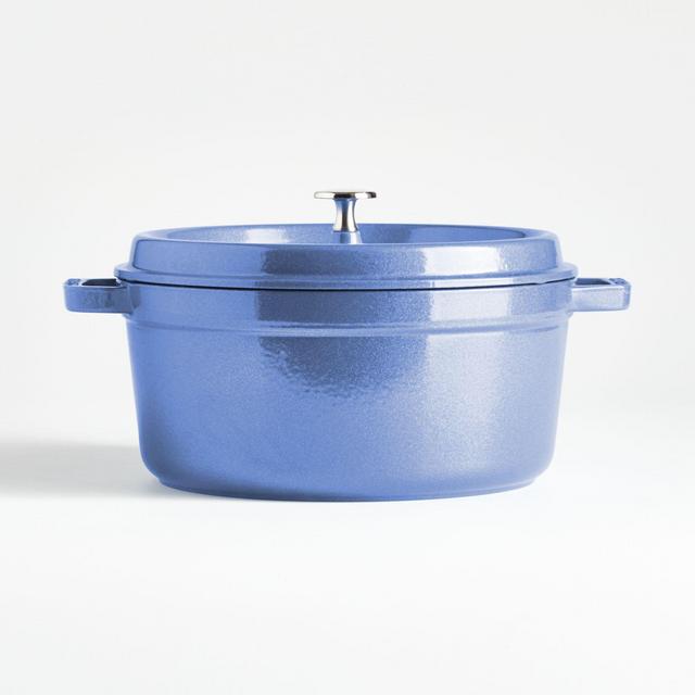 Staub ® 5.5-Qt. Metallic Blue Round Cocotte