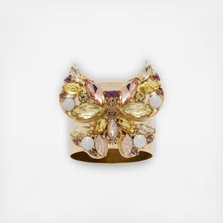 Jeweled Butterfly Napkin Ring, Set of 2