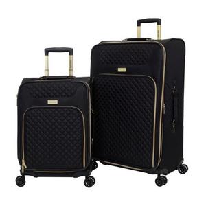 Kensie 2-piece Softside Expandable Dual-Spinner Luggage Set, Black