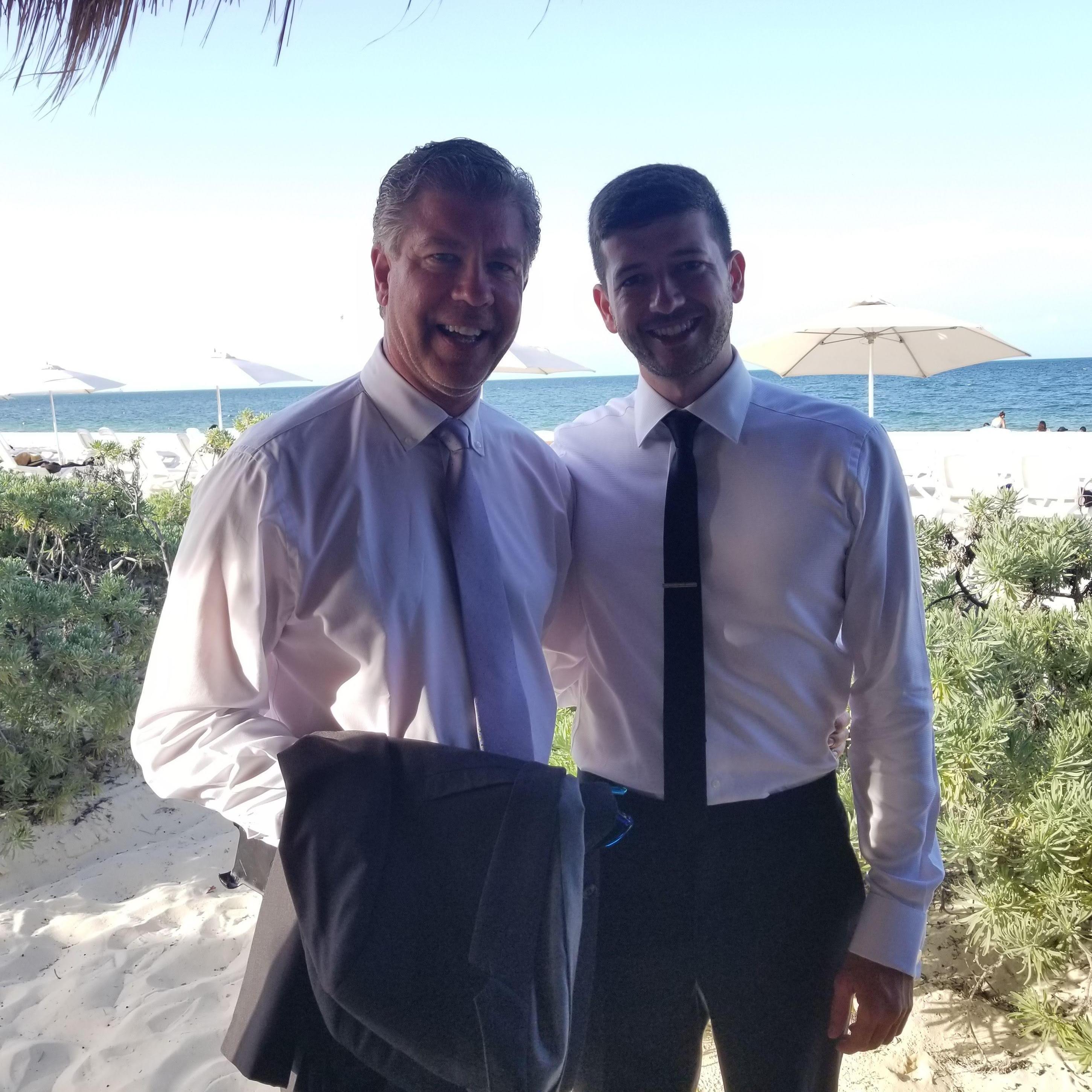 Johnston and his Dad