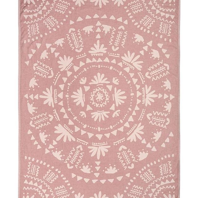 Sand Cloud Turkish Beach Towel - 100% Organic Cotton Turkish Bath Towels - Ultra Soft, Sand Free & Quick Dry Towel for Beach, Pool, or Picnic - As Seen on Shark Tank - Boho Terracotta