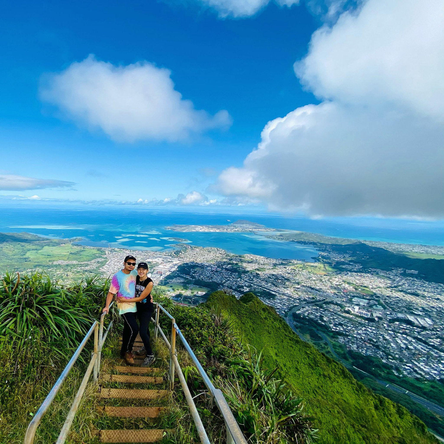 Haiku Stairs, HI - a.k.a. "Stairway to heaven", but felt like stairway to hell