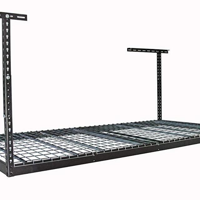 MonsterRax 4x8 Overhead Garage Storage Rack (Hammertone, 24"-45")