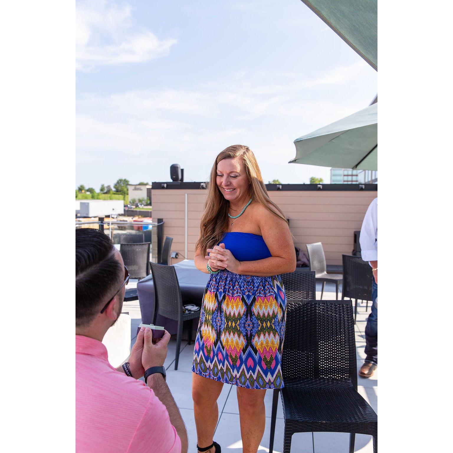 Complete shock. My immediate thought... "I should have taken more time to get ready today." haha