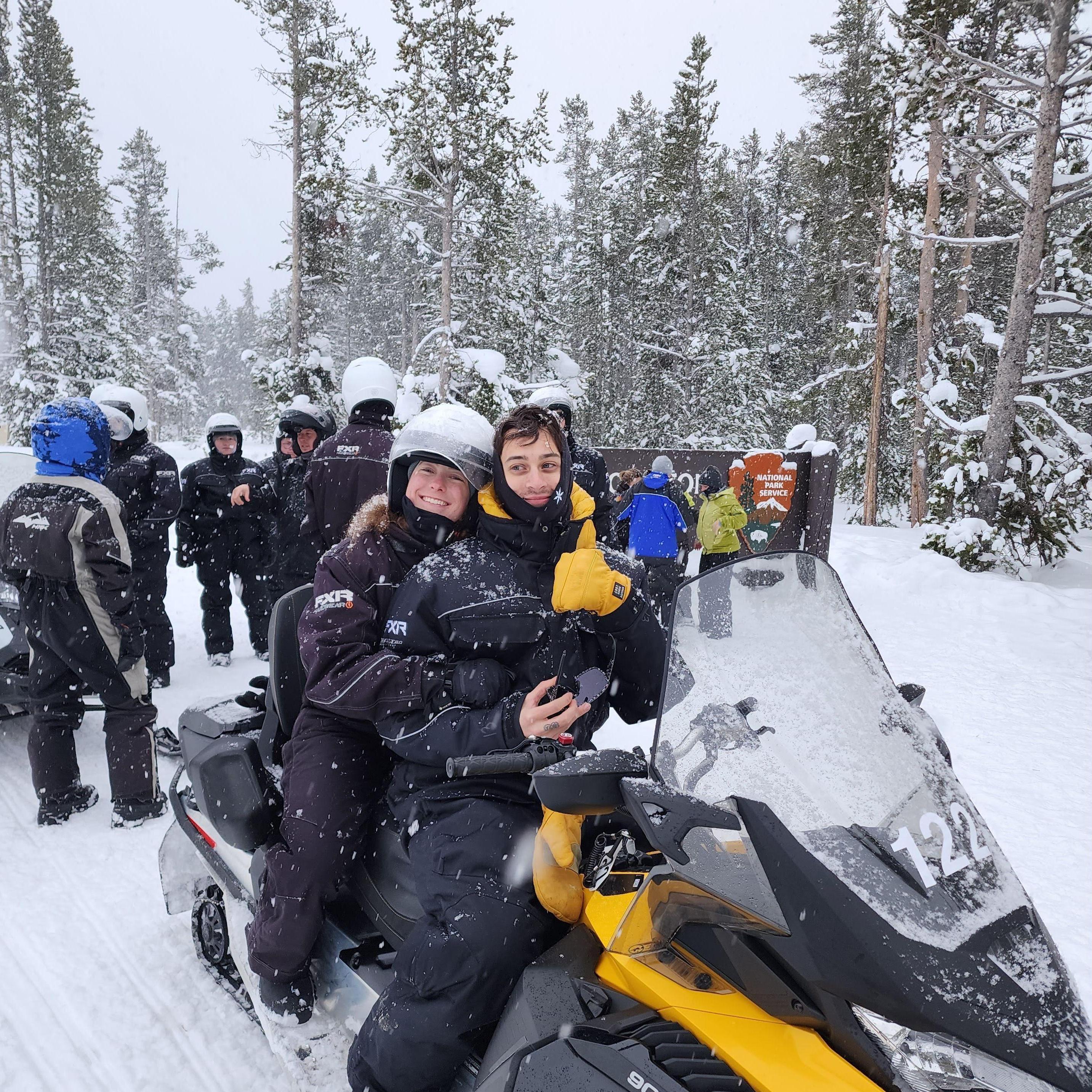 Snowmobiling Yellowstone National Park (so much wildlife!)
