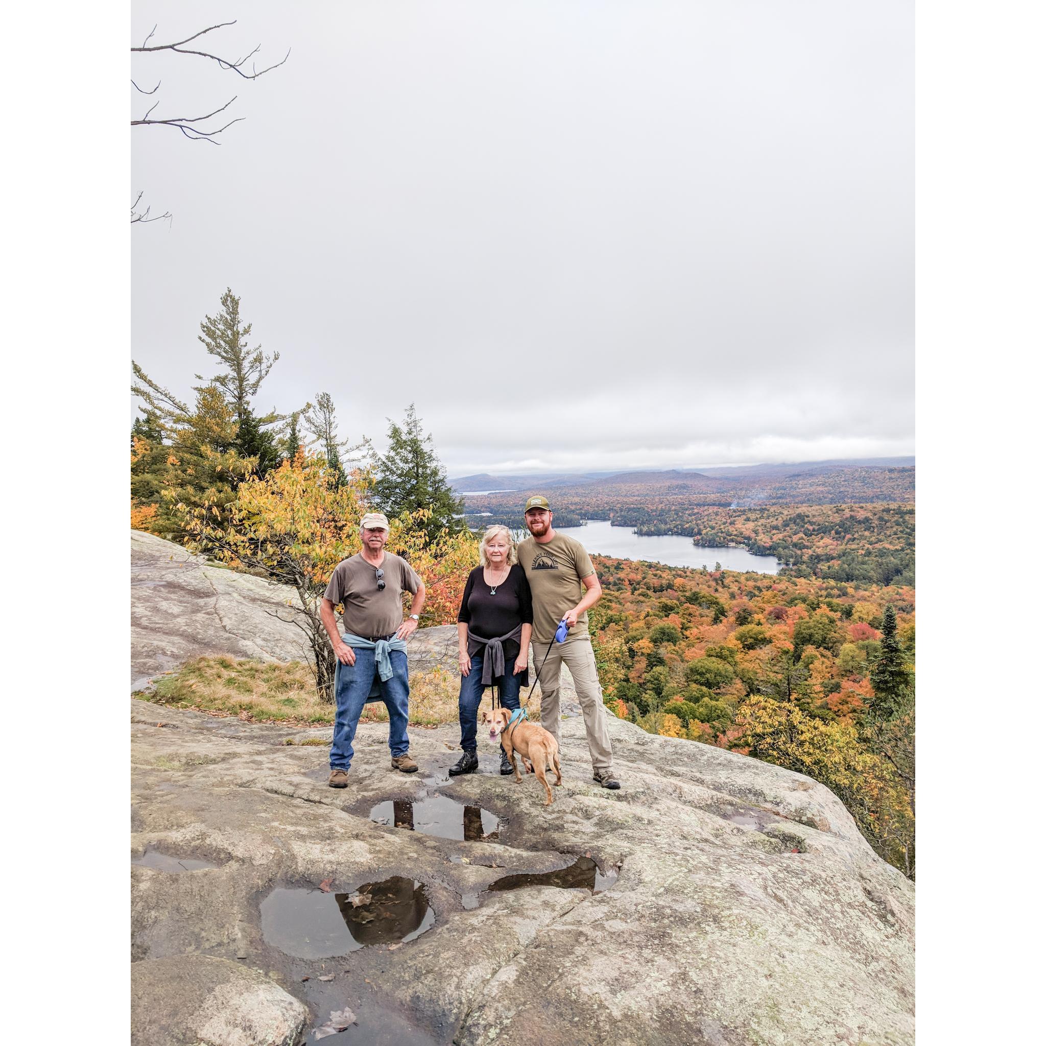 We hiked Bald Mountain with Adams parents, the first hike they had done in years! The fall colors were beautiful and we had a great day.