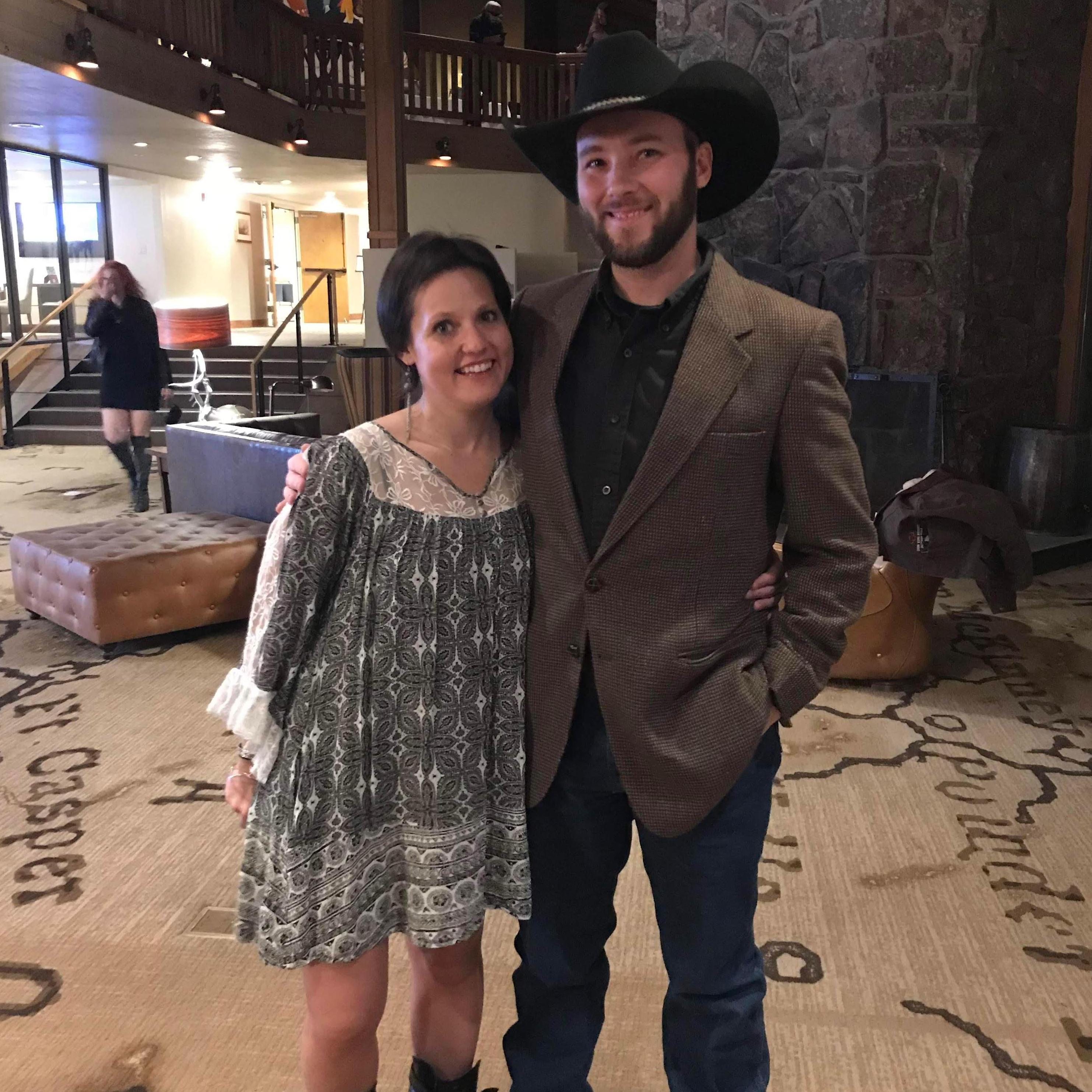 A work Christmas party date night. Paxton got dressed up too, but went on a date to grandma Jeanette’s and Grandpa George’s house