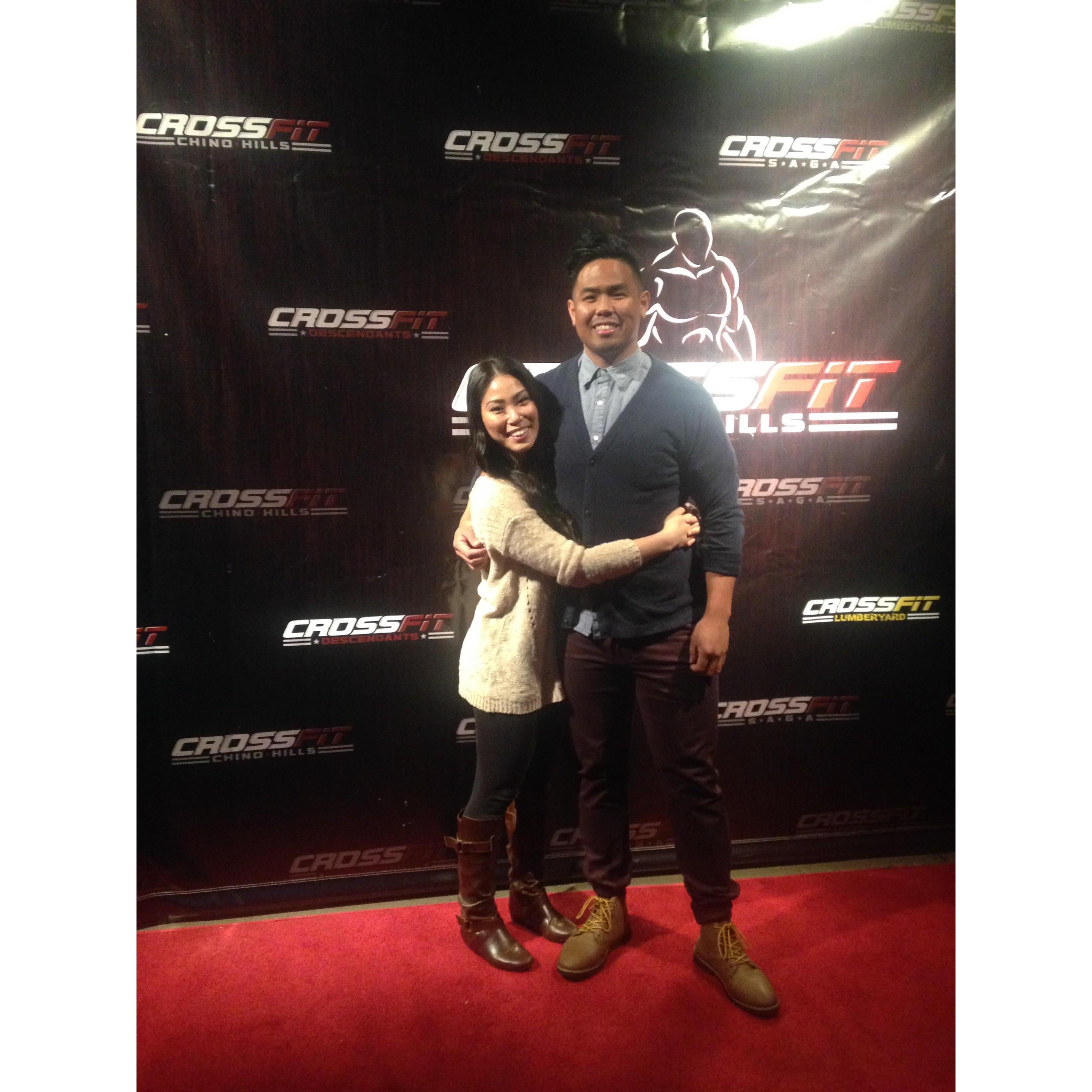 Our first CrossFit Holiday party together as a couple!