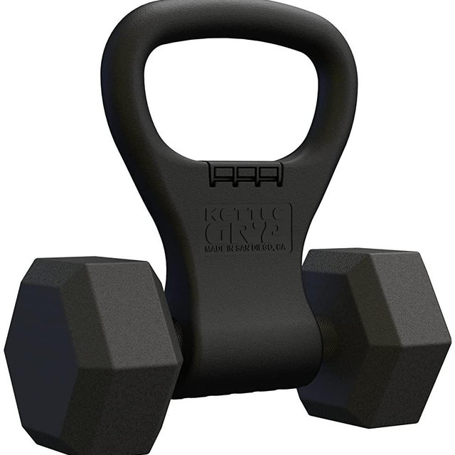 KETTLE GRYP - The Original - As Seen on SHARK TANK! Converts Your Dumbbells Into Kettlebells - Made in the USA - Dumbbell Grip Handle