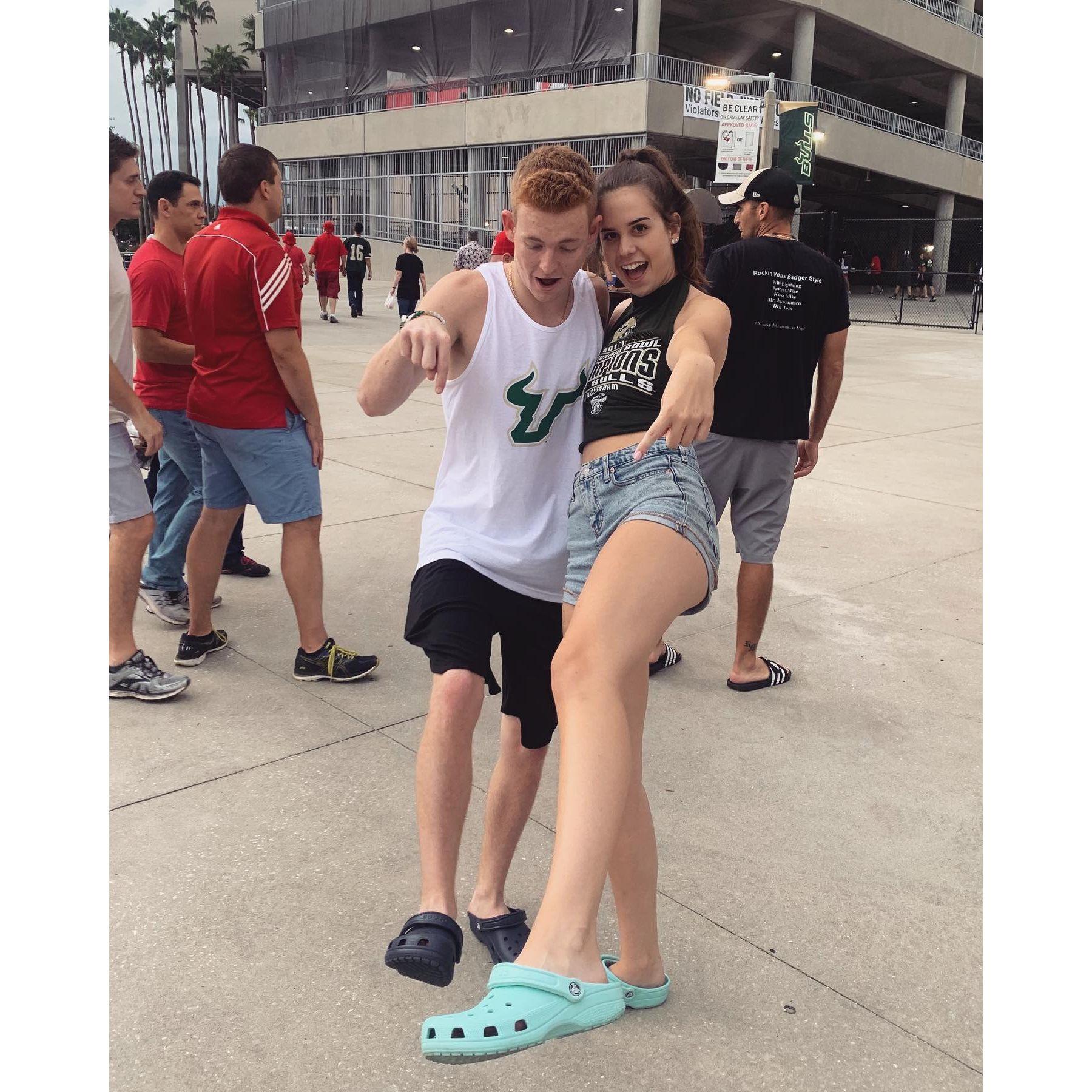 Our First USF Football Game - August 2019