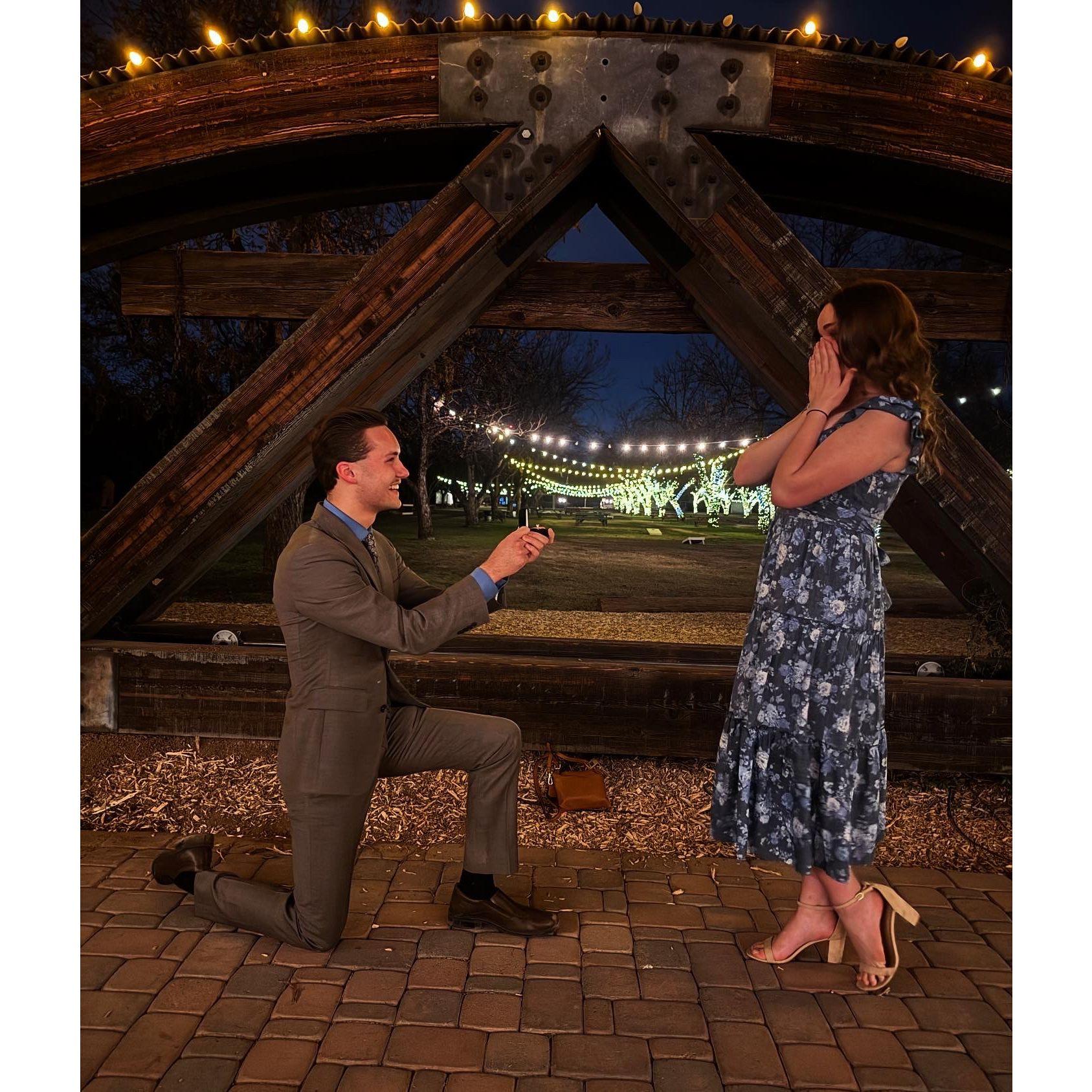 Popping the question on February 8th, 2025!
