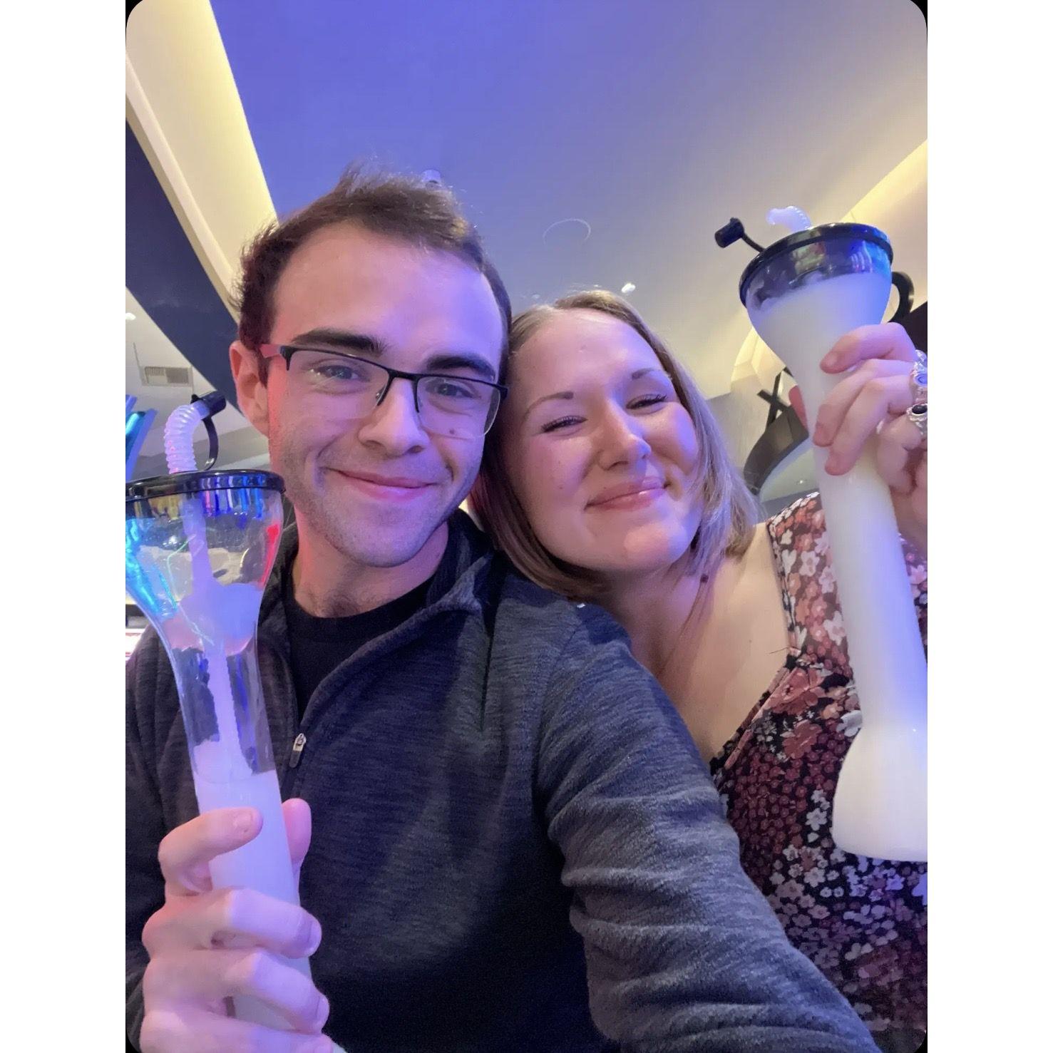 Our first weekend trip together. We went to Choctaw Casino on New Years Day.