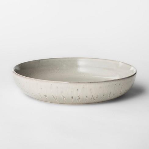 27.3oz Stoneware Solene Bowl Gray/White - Project 62™