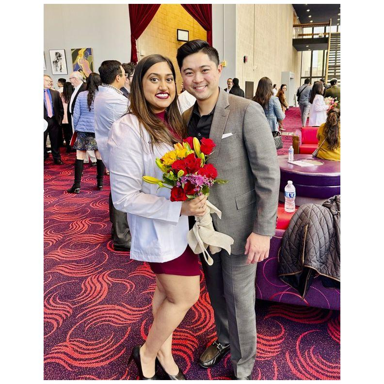 Komal's white coat ceremony. #MD #MPH