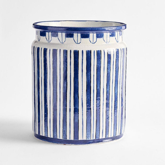 Mark D. Sikes Clementine Striped Cachepot, X-Large